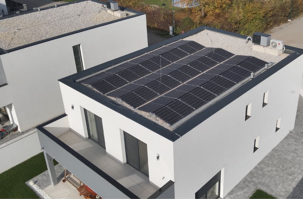 pv anlage flachdach montage